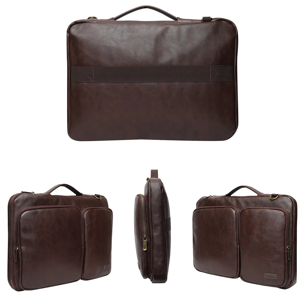 15.6 inch Laptop Leather Shoulder Bag (MA016)