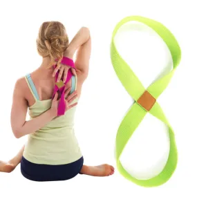 2 PCS Yoga Stretch Belt Cotton Thick Mobius Strip(Green)