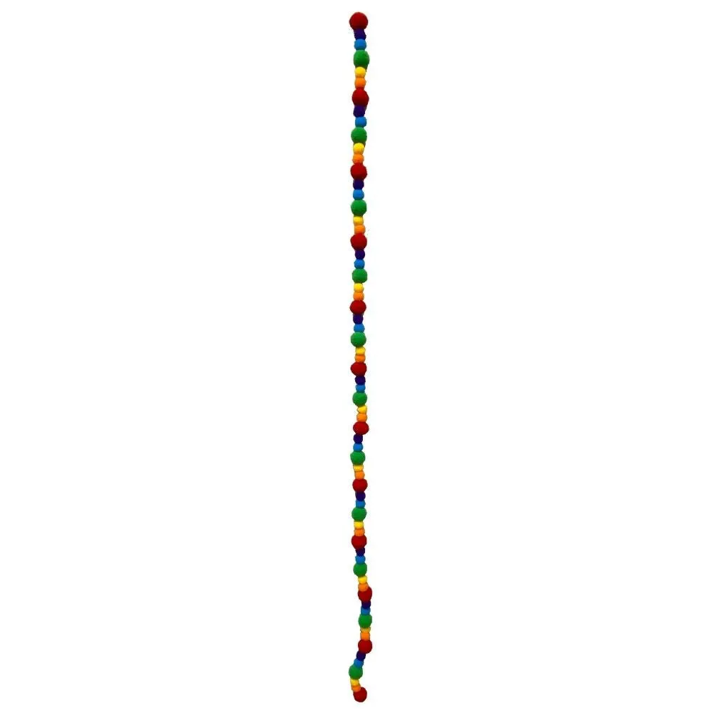 4' Rainbow Felt Ball Garland  63150RAINBOW