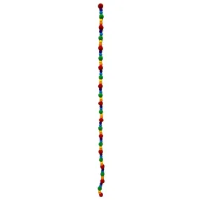 4' Rainbow Felt Ball Garland  63150RAINBOW