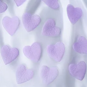 500 PCS Lavender Silk Heart Rose Petals Wedding Flower Decoration Vase Home Bridal Décor