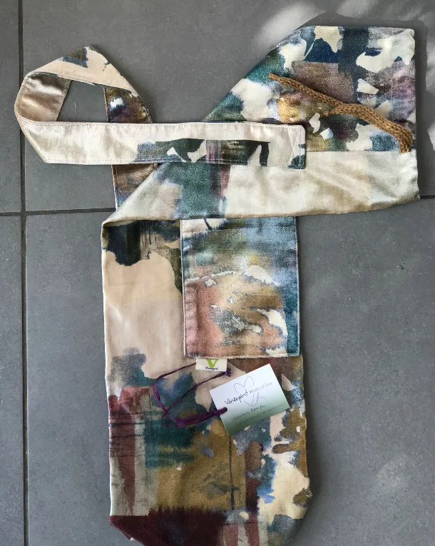 Abstract Velours Yoga Mat Bag