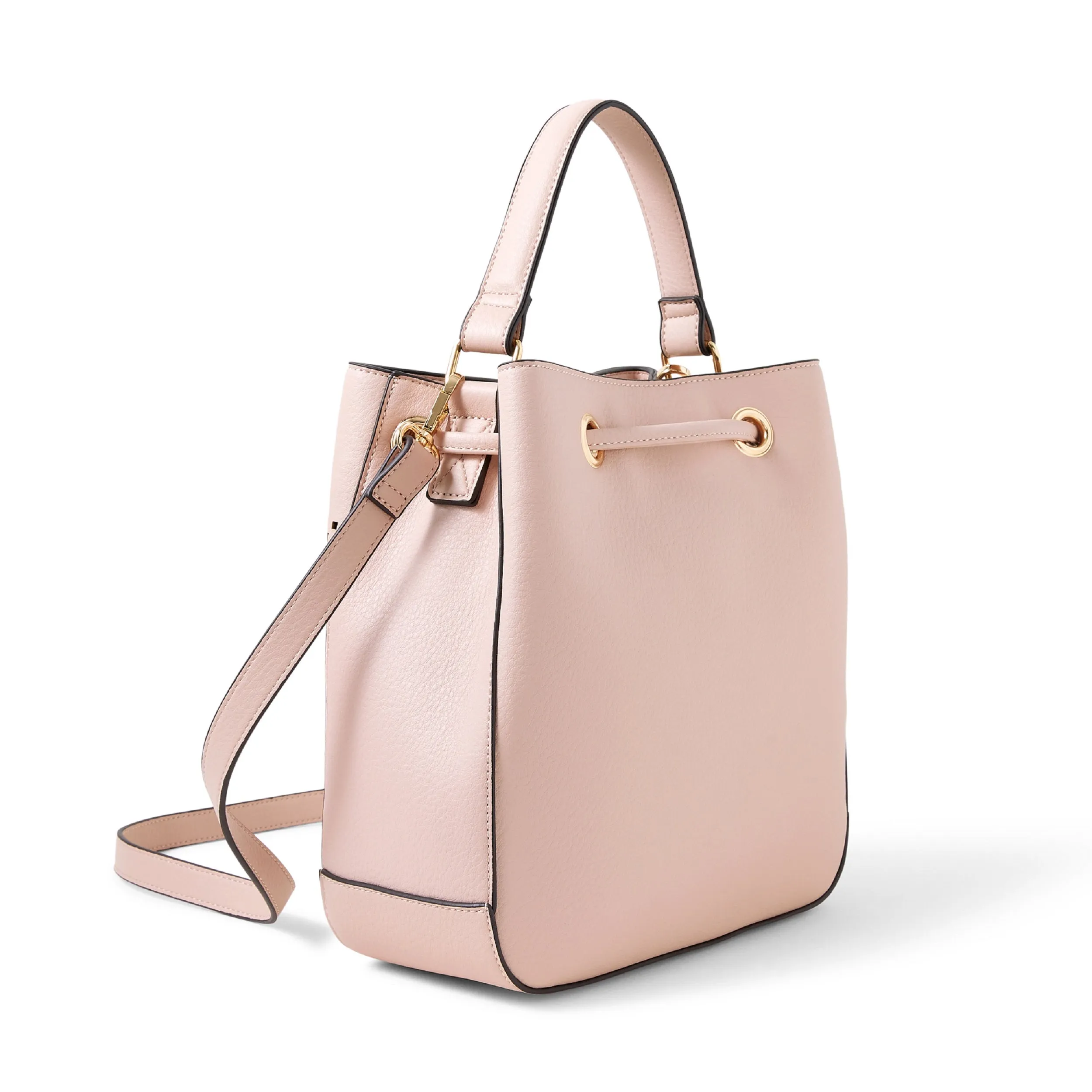 Accessorize London women's Faux Leather Pink Cut Out Sling bag