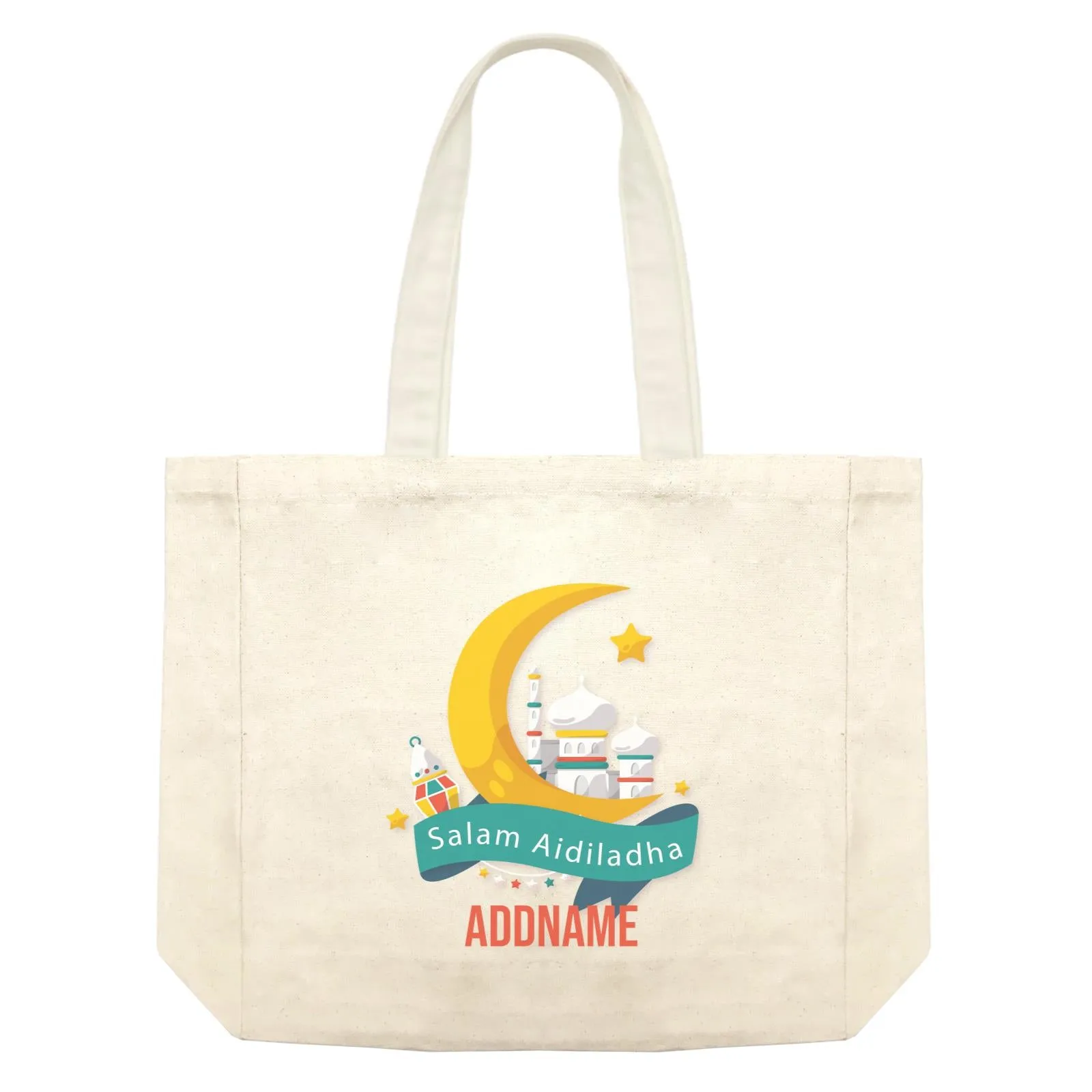 Aidiladha Cute Mosque Addname Shopping Bag