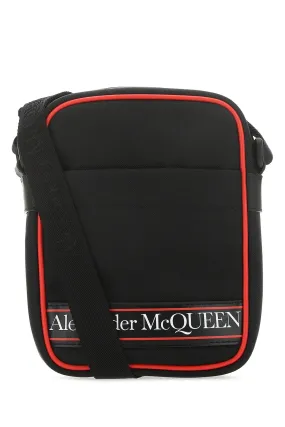 Alexander McQueen Logo Printed Messenger Bag