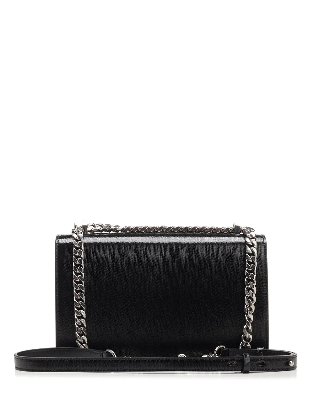 Alexander McQueen Mechanical Four Ring Jewelled Shoulder Bag