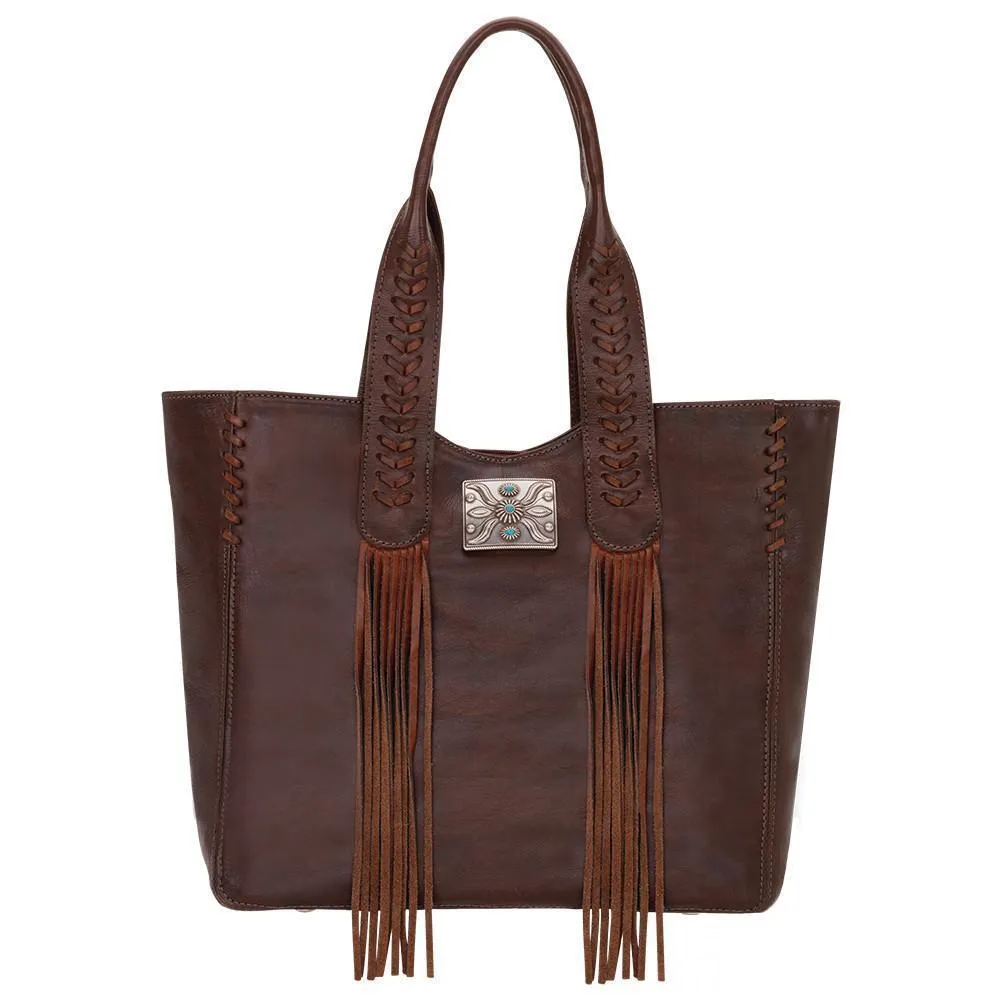 American West Mohave Canyon Large Zip Top Tote Style 5915915