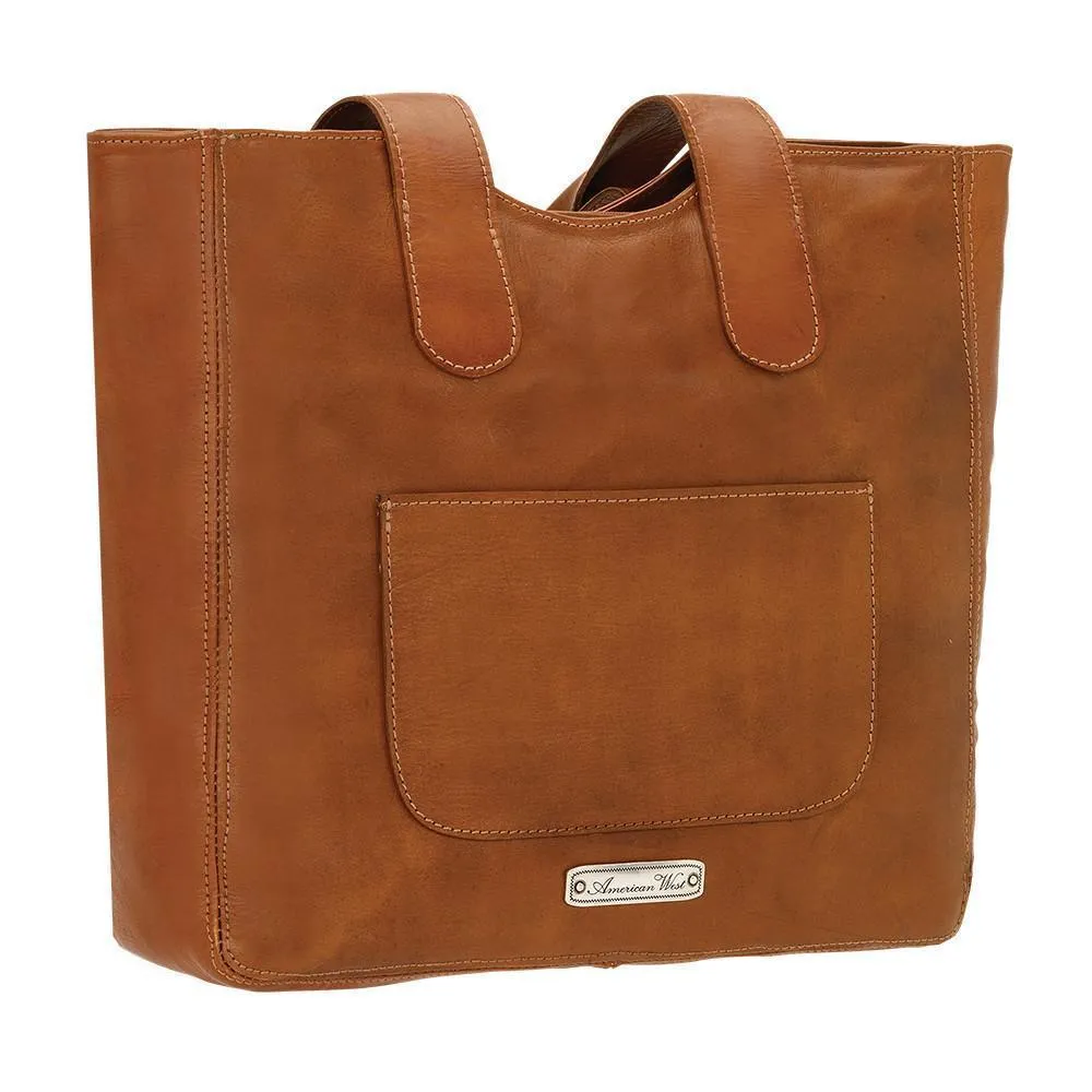 American West Mohave Canyon Large Zip Top Tote Style 5915915