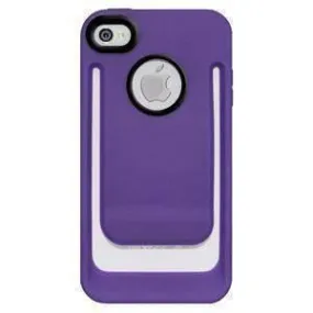 Amzer Hybrid Belt Clip & Credit Card iPhone Case - Purple