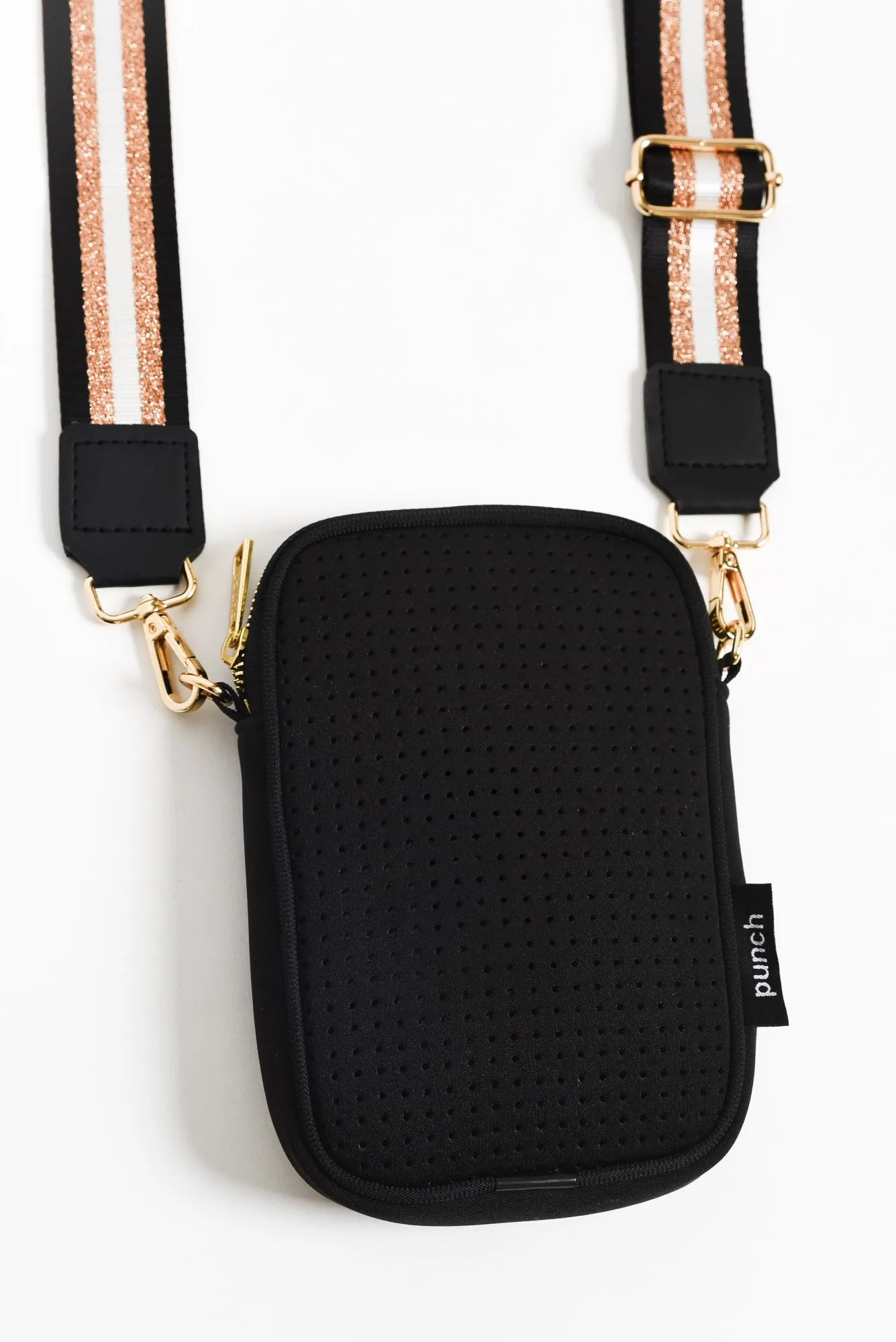 Anella Black Neoprene Phone Bag