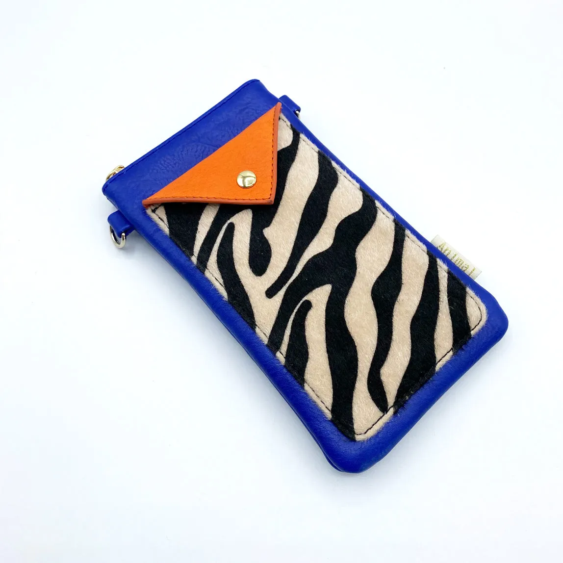 Animal Zebra Print Blue Small Cross Body Bag