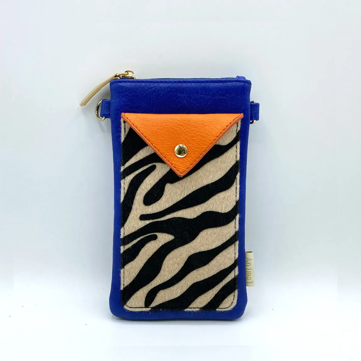 Animal Zebra Print Blue Small Cross Body Bag