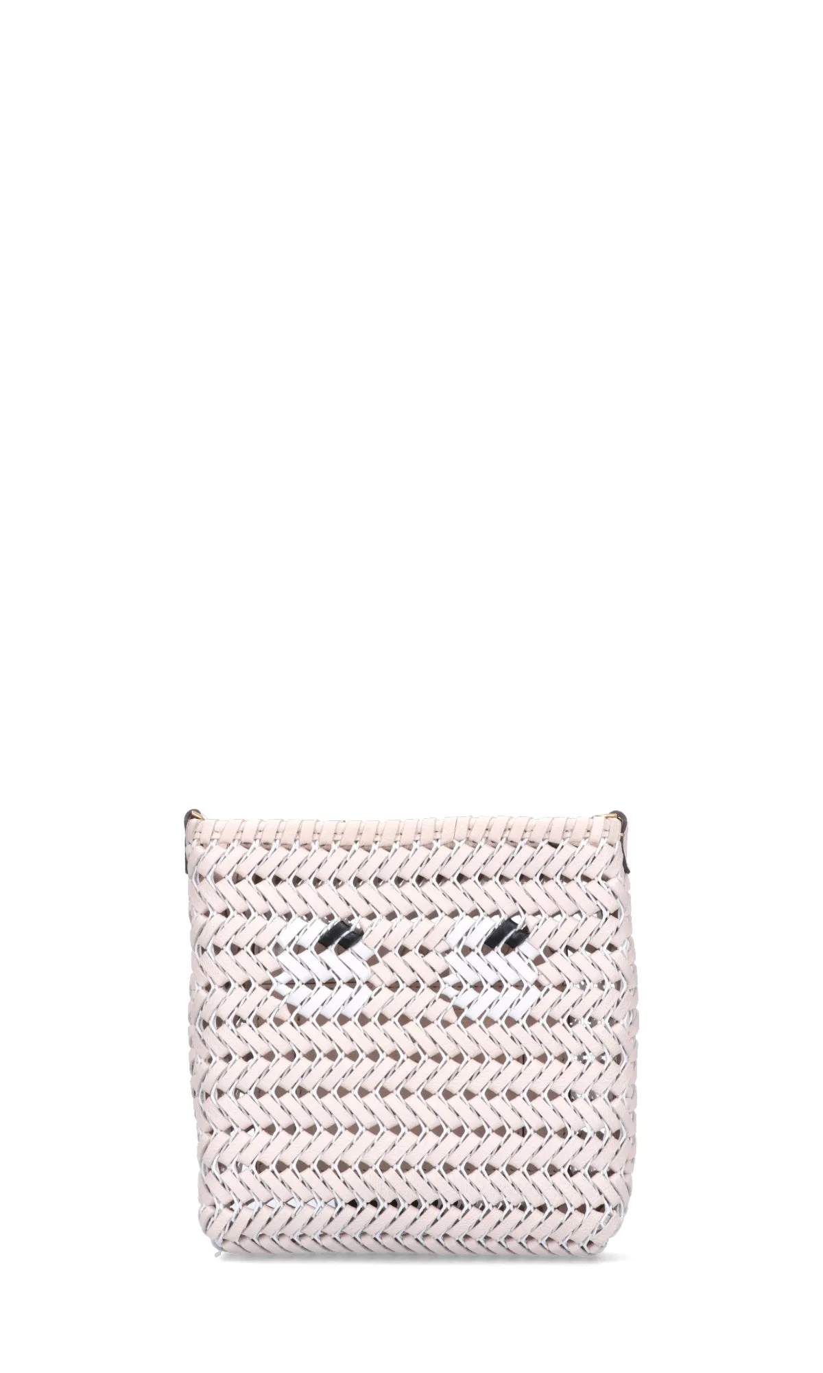 Anya Hindmarch Logo Plaque Woven Crossbody Bag