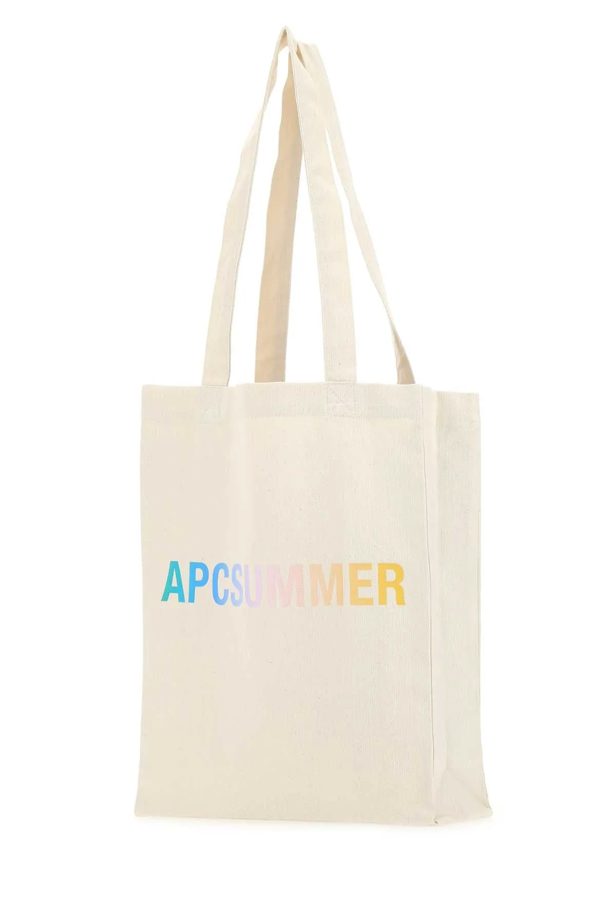 A.P.C. Summer Logo Print Tote Bag