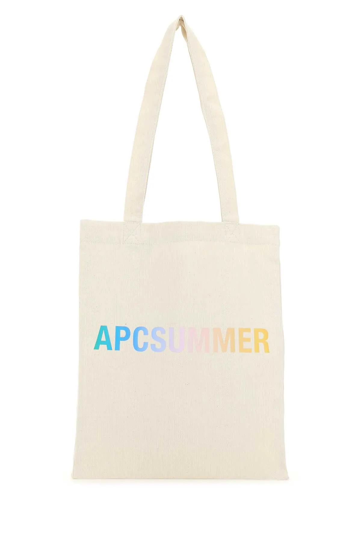 A.P.C. Summer Logo Print Tote Bag