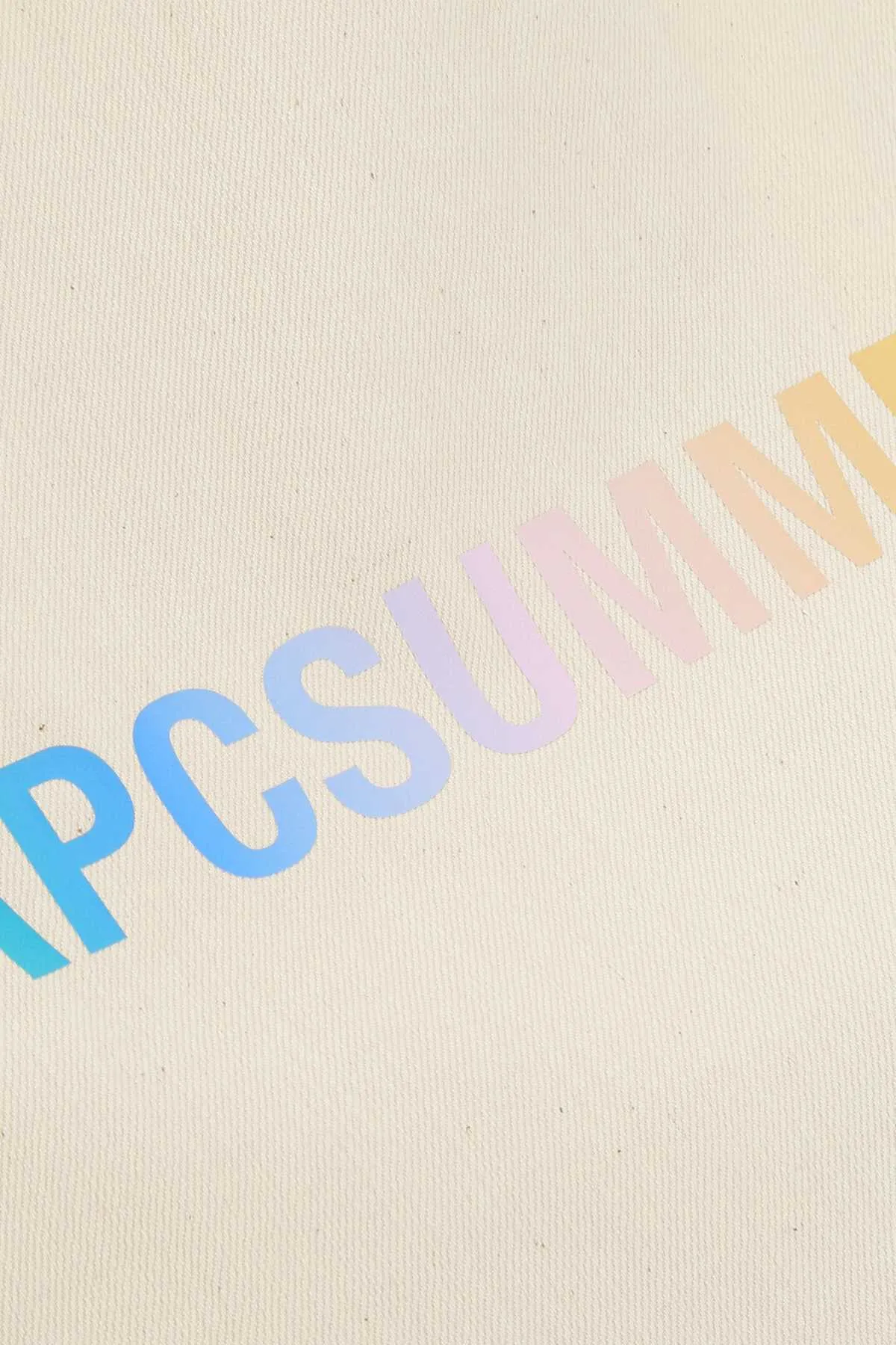 A.P.C. Summer Logo Print Tote Bag