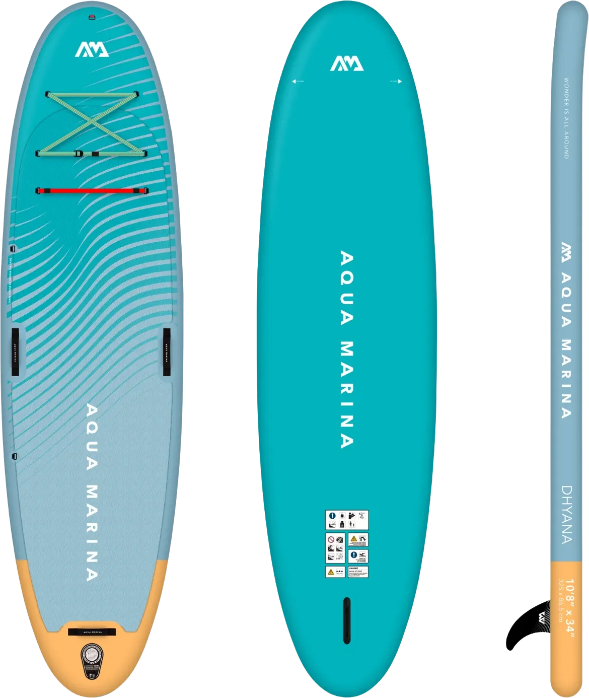 Aqua Marina BT-23DHP Dhyana 10'8" Inflatable Stand Up Paddle Board Fitness Series New