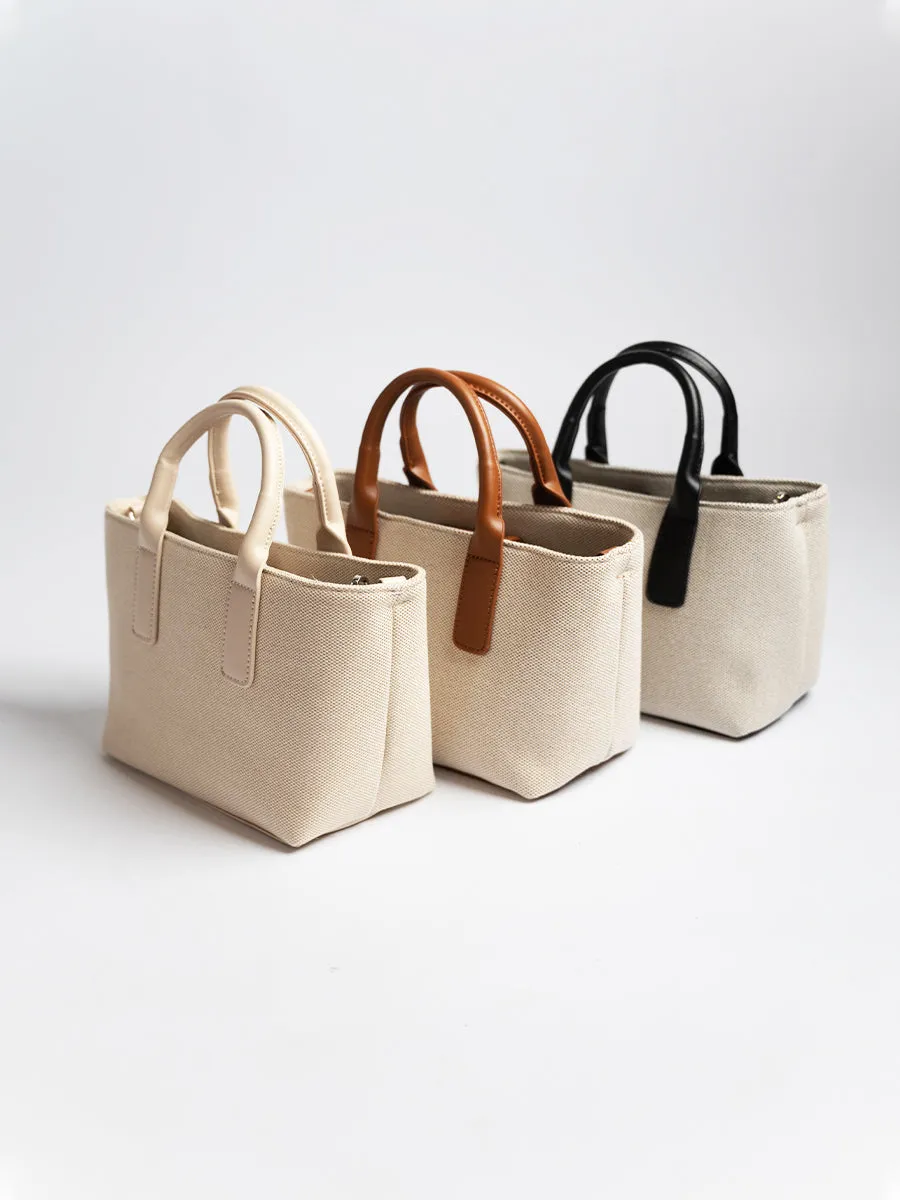 Aria Canvas Bucket Bag