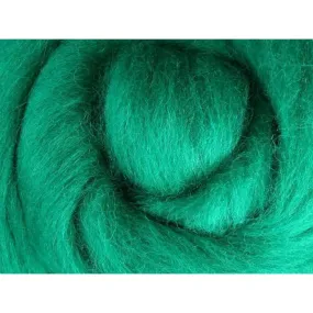 Ashford Solid Colored Corriedale Sliver - 2.2lb bag - Green