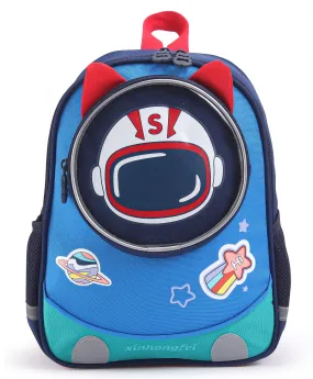 Astro Design Front Pocket Backpack - Blue & Red