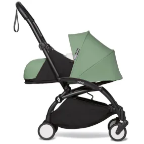 Babyzen Yoyo 0  Stroller - Black Frame With Newborn Pack 0  (Peppermint)