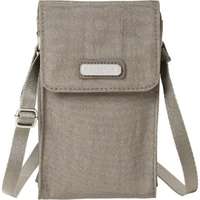 Baggallini Phone Crossbody Sterling Shimmer Nylon