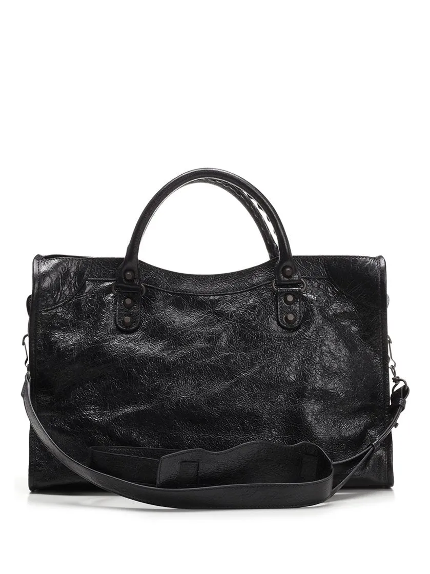 Balenciaga Arena Round Double Handle Tote bag