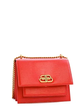 Balenciaga BB Logo Embossed Shoulder Bag