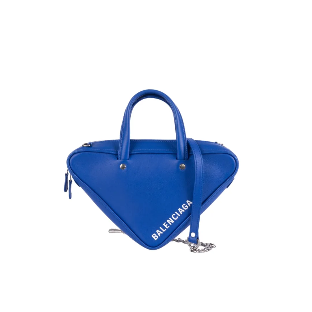 Balenciaga Blue Triangle Duffle Bag