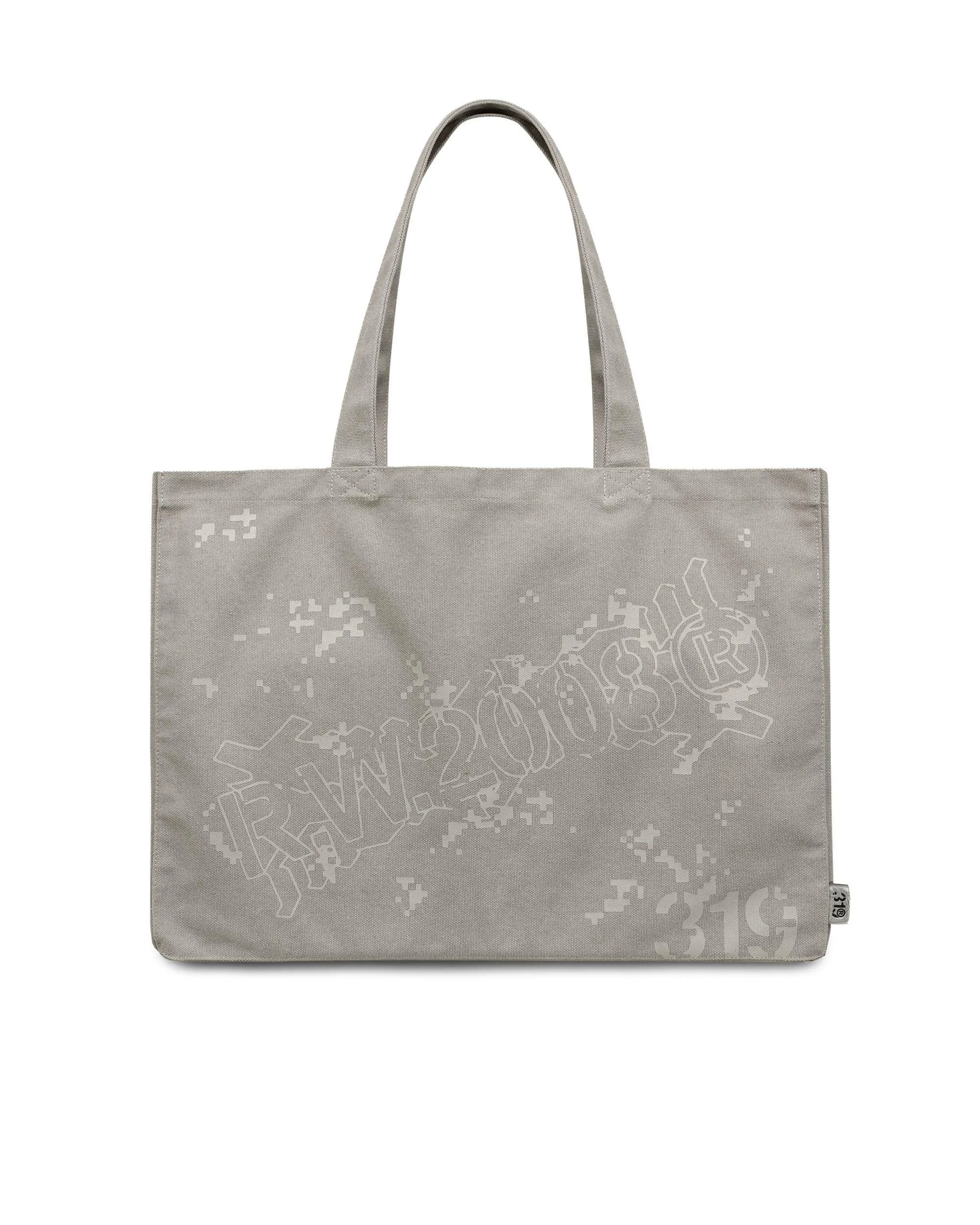 Beige Army Shopping Bag