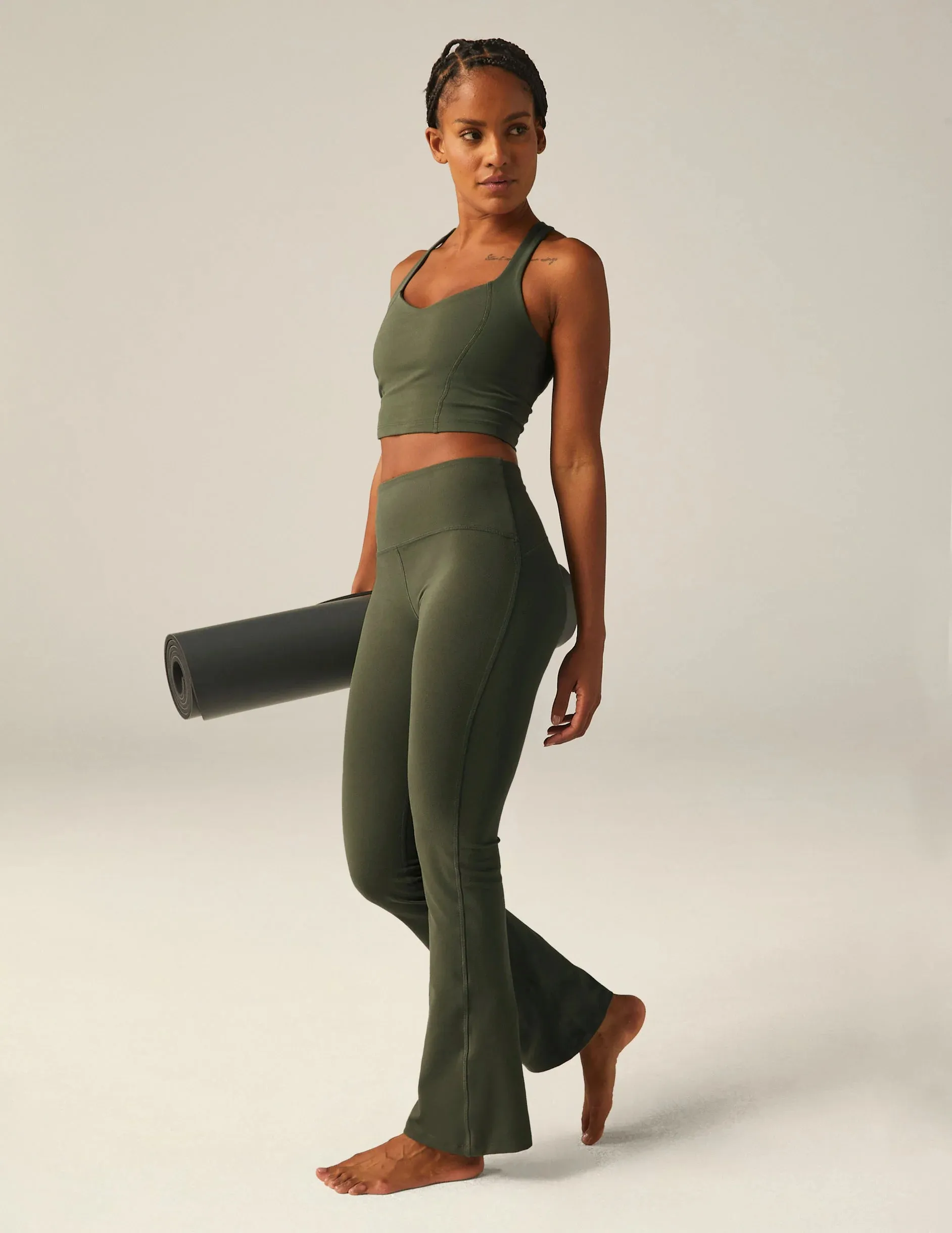 Beyond Yoga PowerBeyond Strive Midi Legging - Olive