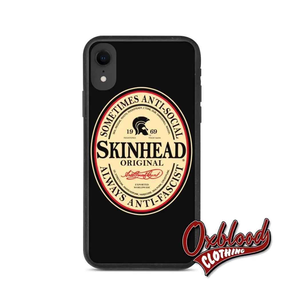 Biodegradable Irish Stout Skinhead phone case