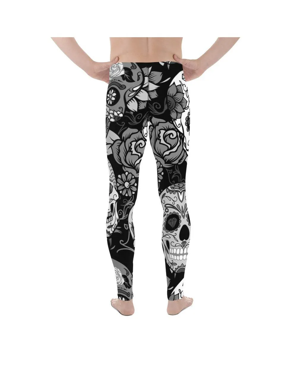 Black & White Sugar Skull Meggings