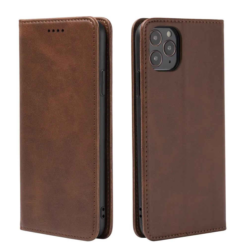 Black Wallet style leather shockproof phone case, phone case for iPhone 12 pro max 6.7