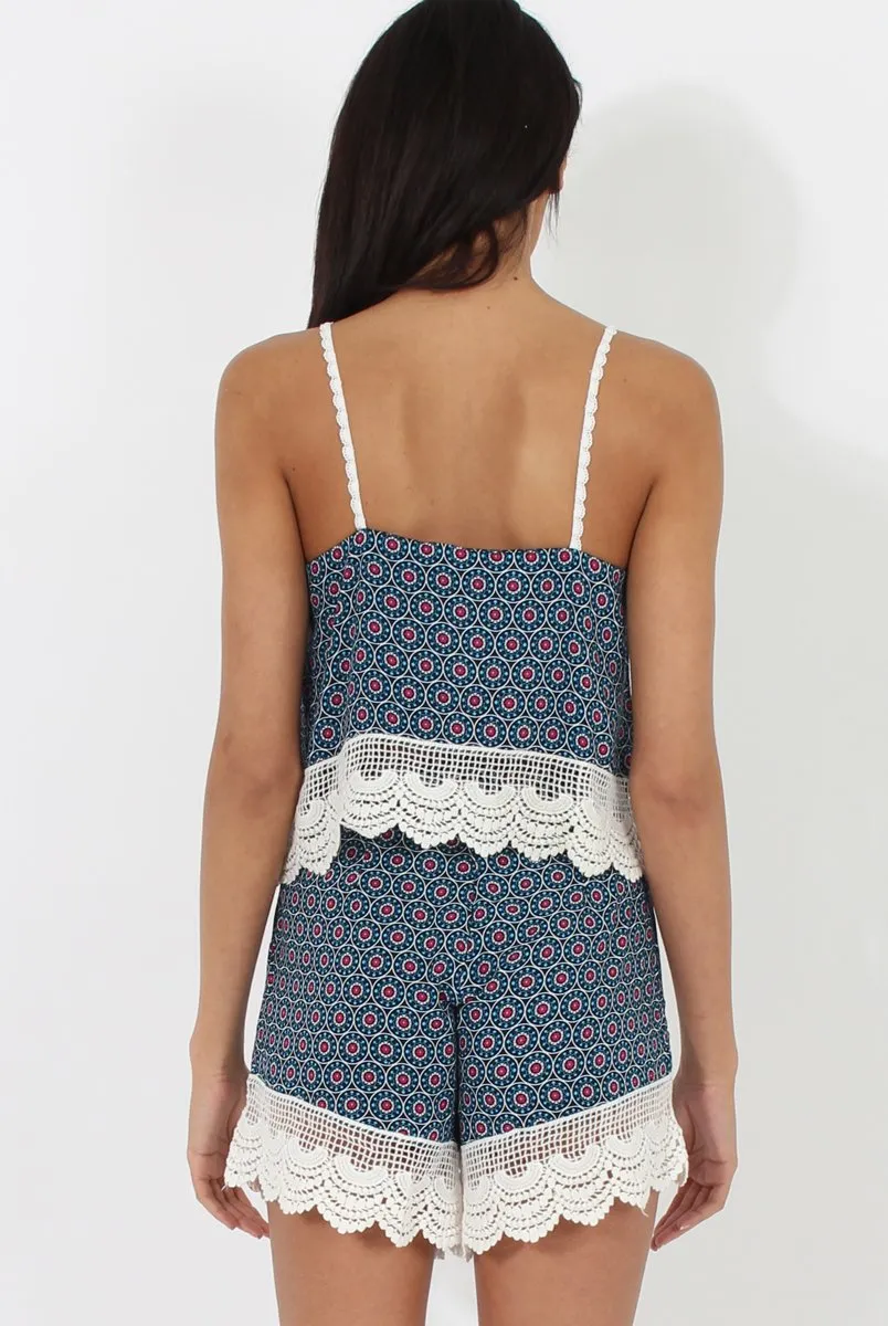 Blue Crochet Co-Ord - Mackenzie