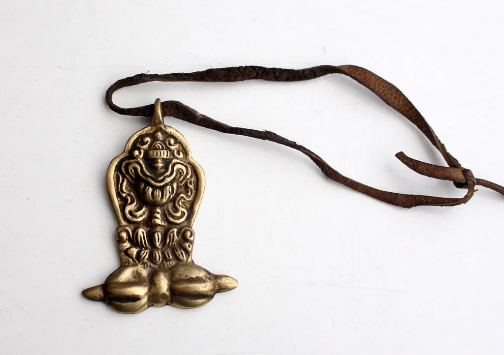 Brass Lucky Vase Dorjee Mini Pendant