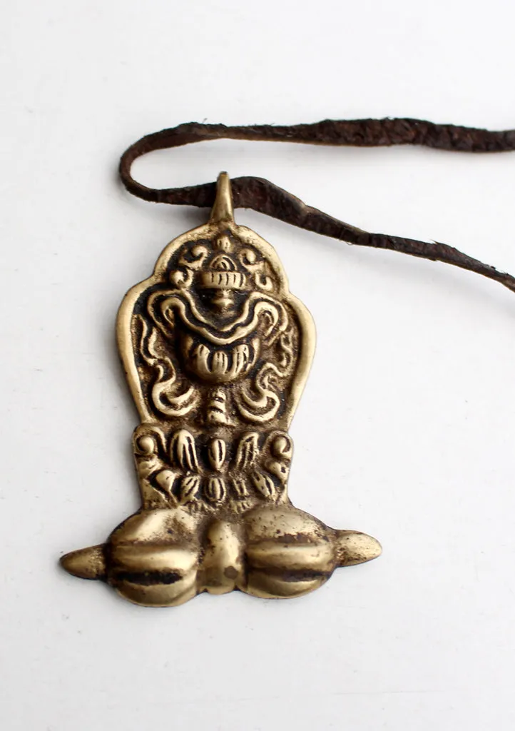 Brass Lucky Vase Dorjee Mini Pendant