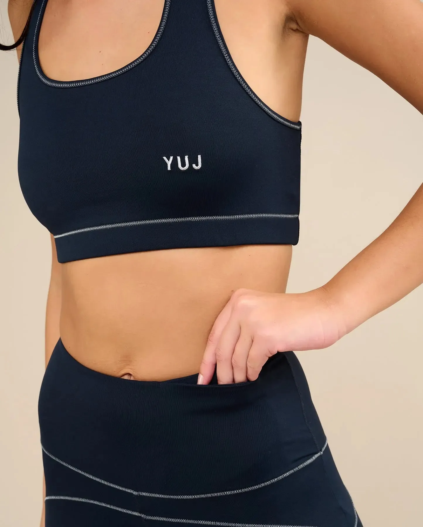 Brassière de yoga navy ANAHATA