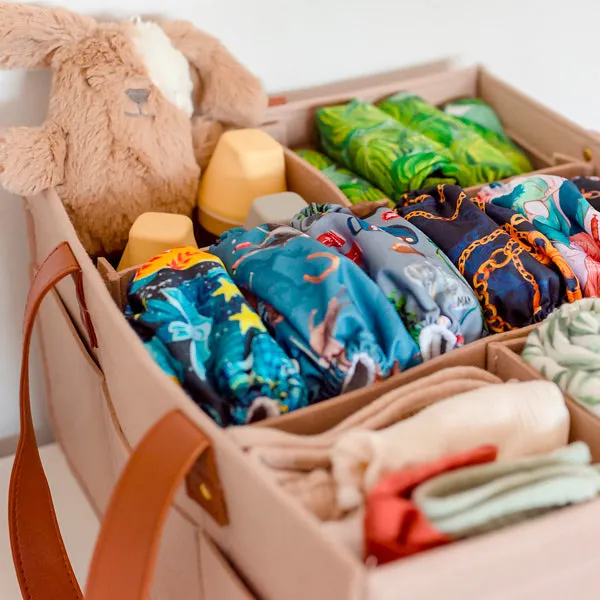 Bunnie Caddie Deluxe Nappy Organiser - Tan