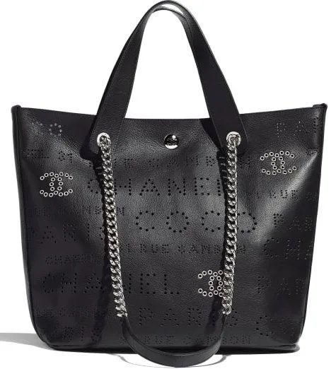 Calfskin Eyelet Shopping Bag