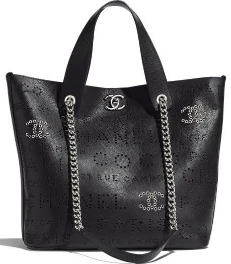 Calfskin Eyelet Shopping Bag