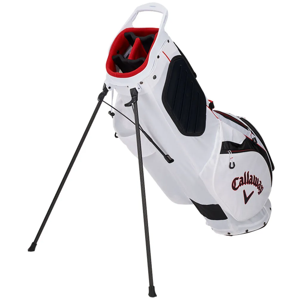 Callaway Hyper Lite Zero Double Strap Stand Bag - White/Black/Red