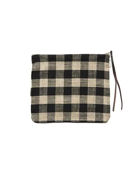 Canna Pouch Black Natural Checks Large