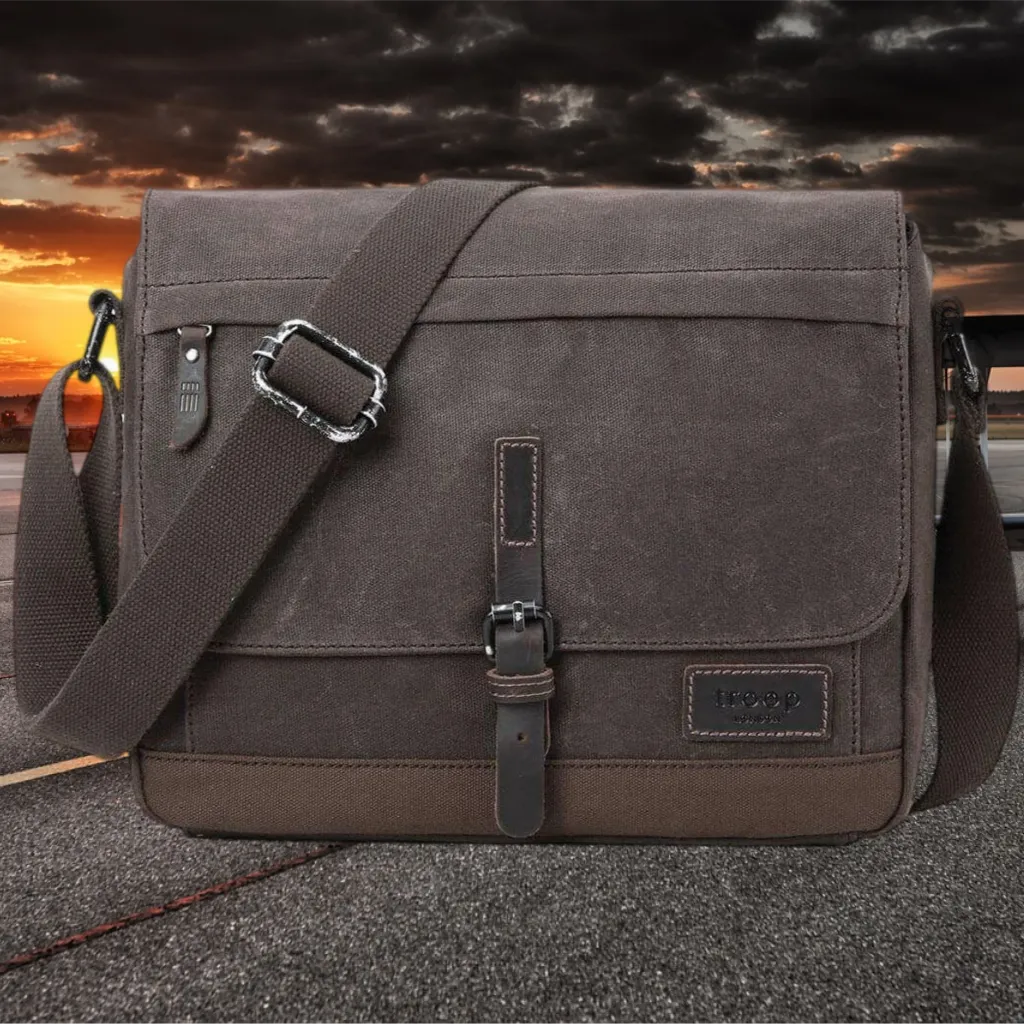 Canvas Messenger Bag - Tablet Friendly Troop London Heritage Bags