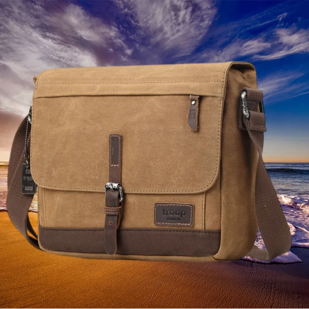 Canvas Messenger Bag - Tablet Friendly Troop London Heritage Bags