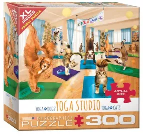 Casse-tête 300 morceaux studio de yoga animaux