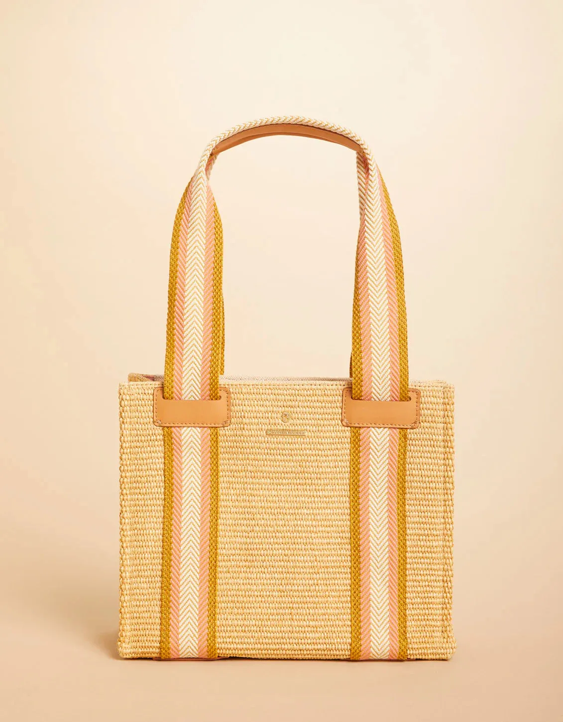 Charlie Zip Tote Straw