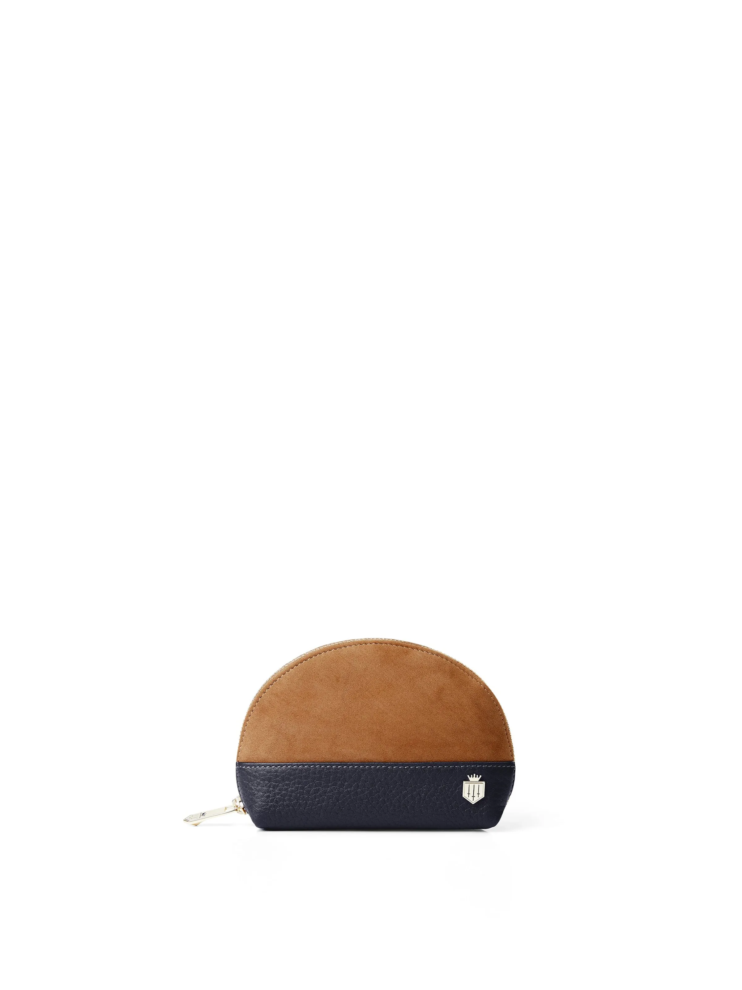 Chiltern Coin Purse - Tan & Navy