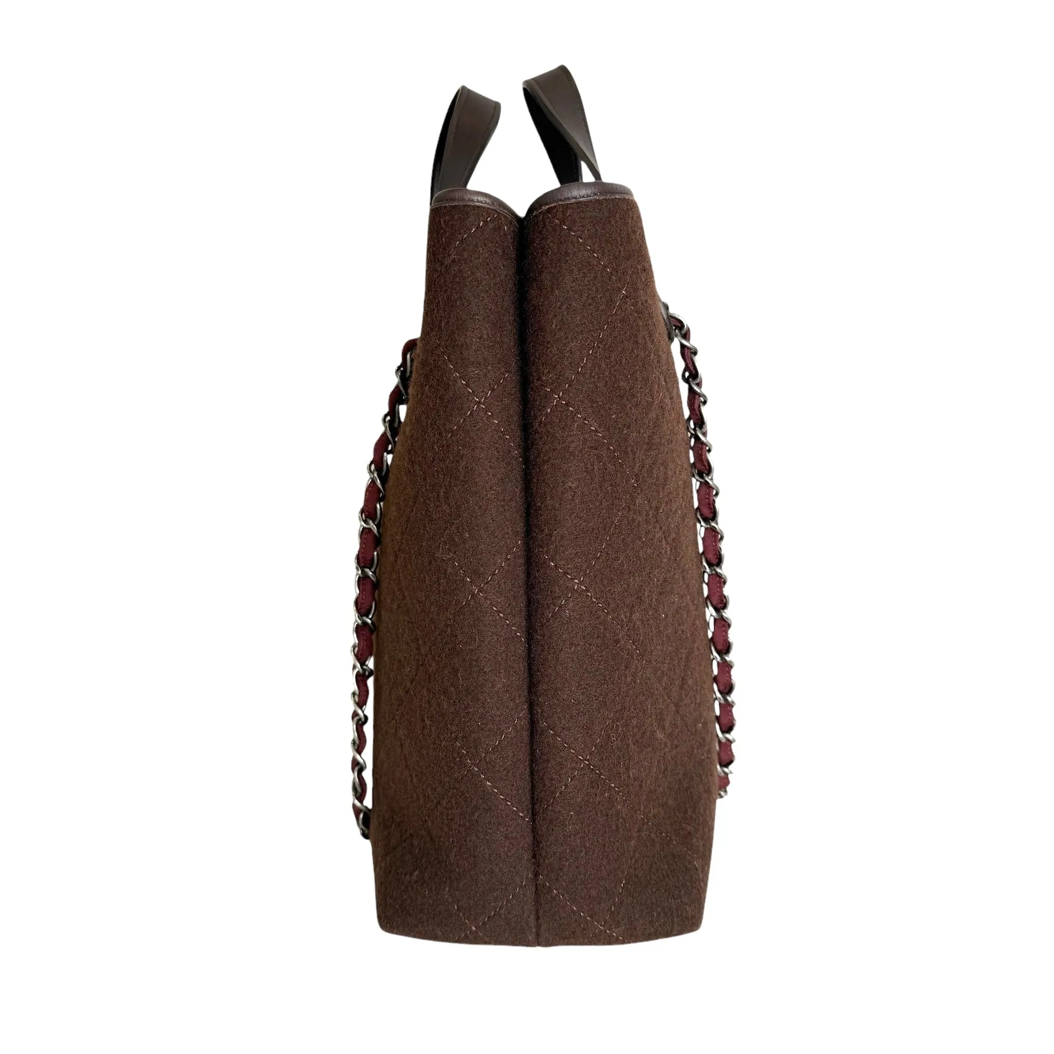 Chocolate Brown Felt Bag