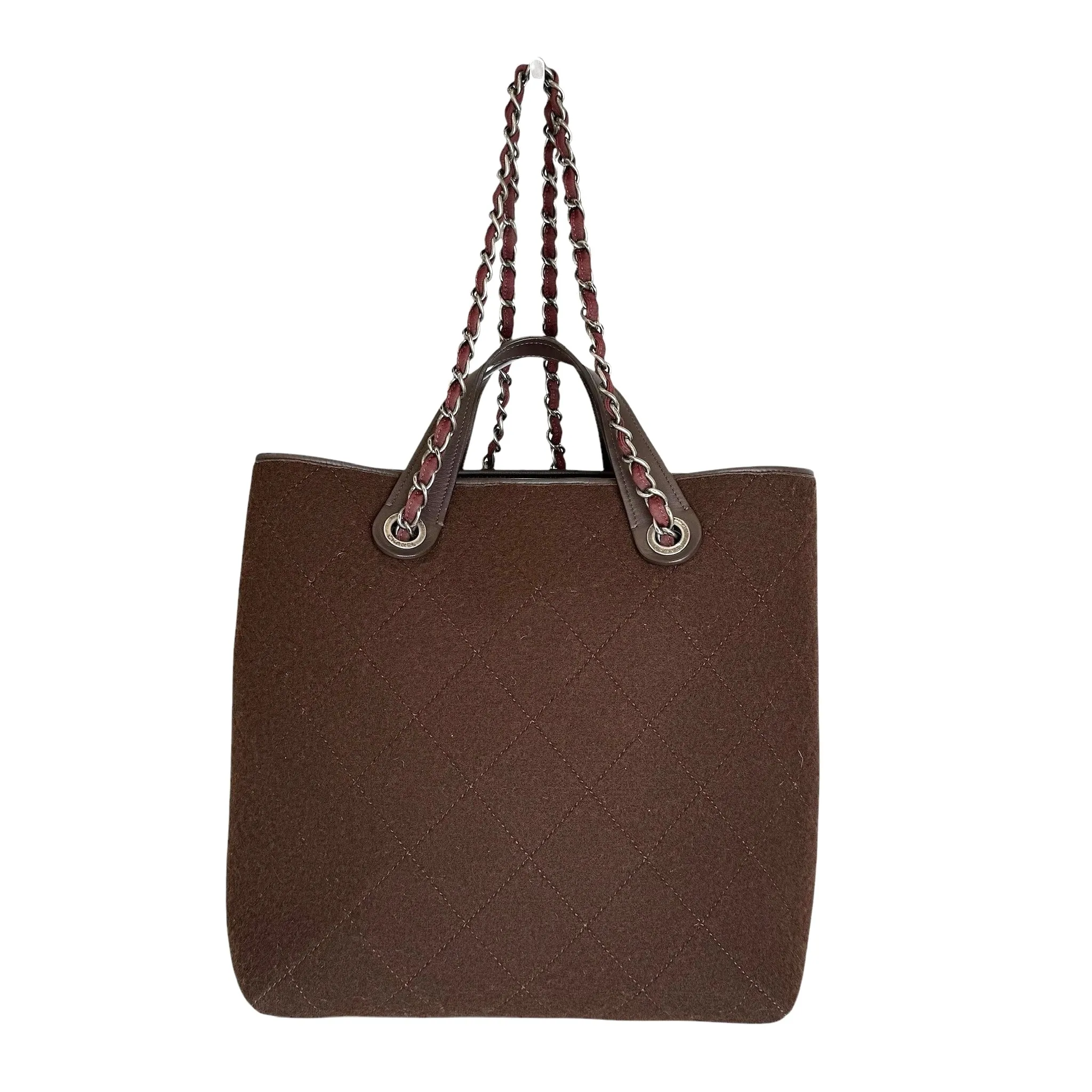 Chocolate Brown Felt Bag